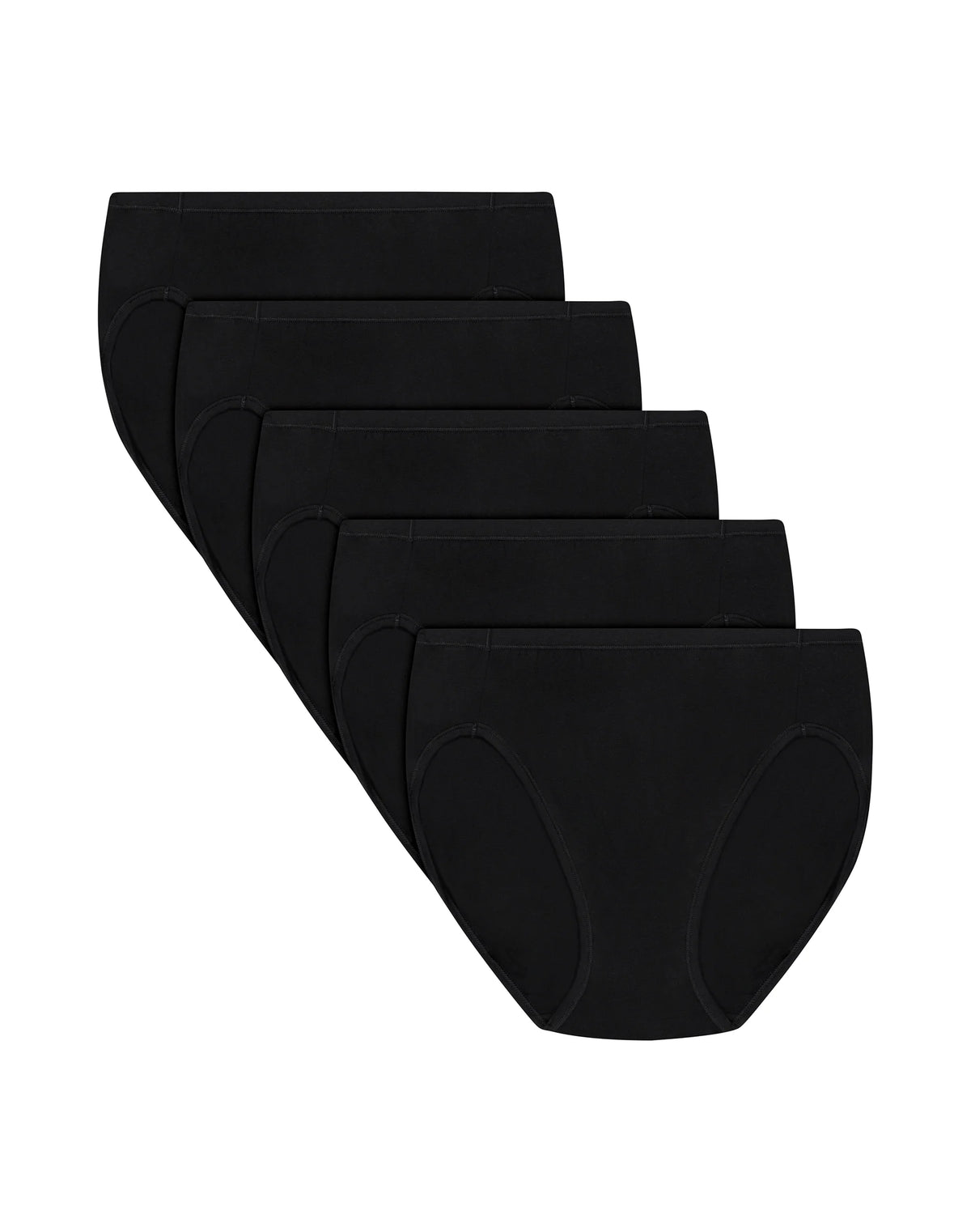 Hanes Ultimate ComfortSoft Women's Underwear High Cut, 5-Pack, Cotton Stretch