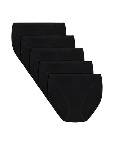 Hanes Ultimate ComfortSoft Women's Underwear High Cut, 5-Pack, Cotton Stretch