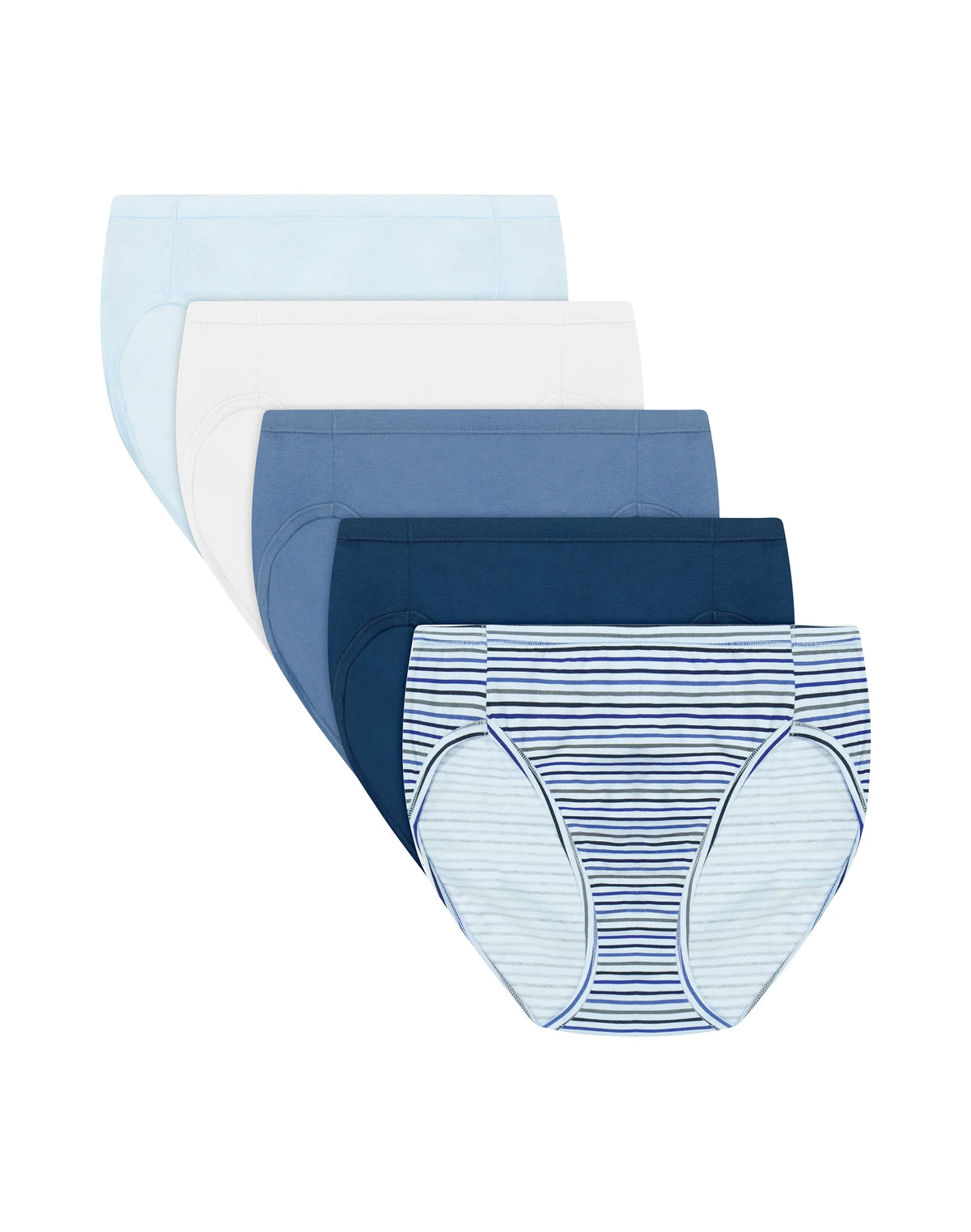 Hanes Ultimate ComfortSoft Women's Underwear High Cut, 5-Pack, Cotton Stretch