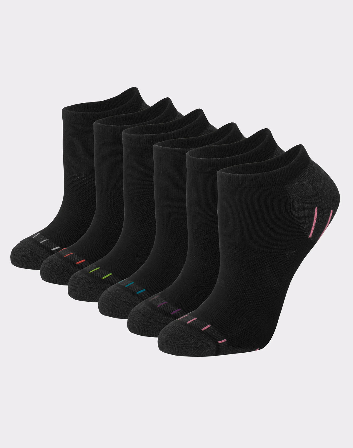 Hanes Comfort Fit Women's No-Show Socks, 6-Pairs