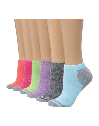 Hanes Comfort Fit Women's No-Show Socks, 6-Pairs