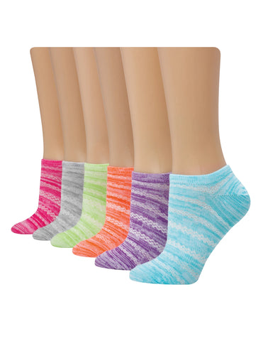 Hanes X-Temp Women's Super No Show Socks, Shoe Sizes 8-12, 6-Pairs