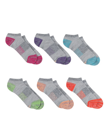 Hanes X-Temp Women's No Show Socks, 6-Pairs