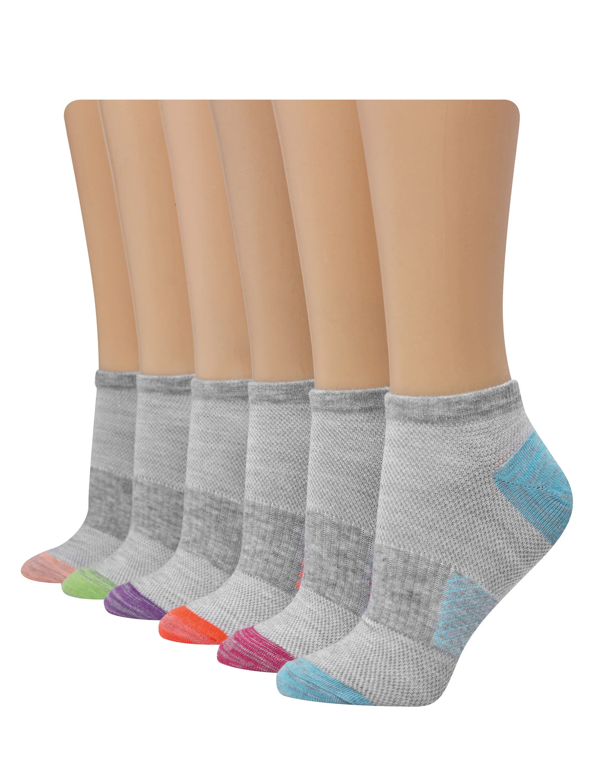 Hanes X-Temp Women's No Show Socks, 6-Pairs