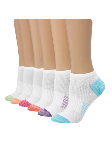 Hanes X-Temp Women's No Show Socks, 6-Pairs