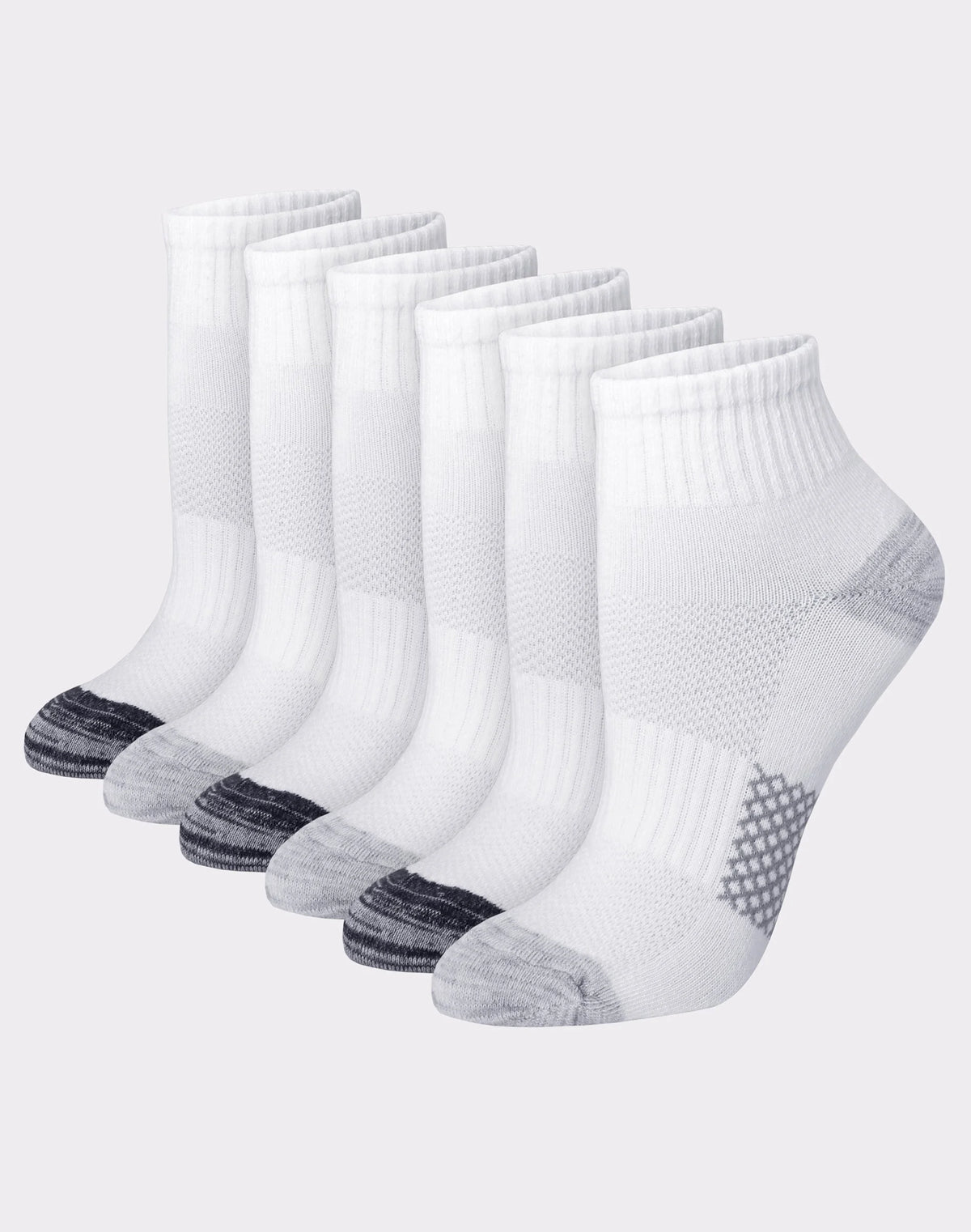 Hanes X-Temp Women's Ankle Socks, Extended Sizes, 6-Pairs
