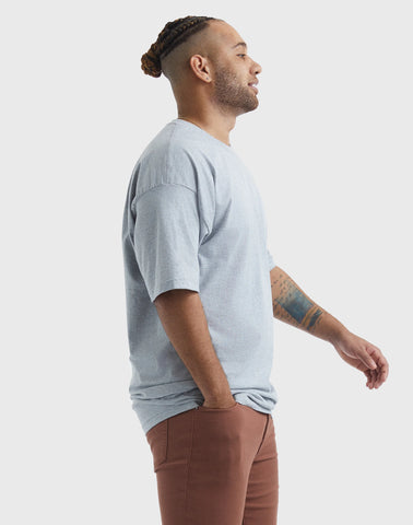 Hanes Beefy-T Men's Heavyweight Cotton T-Shirt (Big & Tall Sizes)