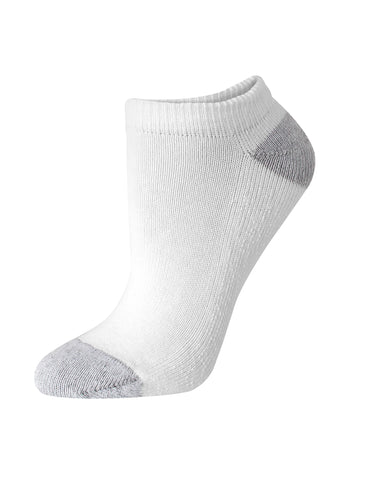 Hanes Women's No-Show Socks, Moisture-Wicking, Extended Sizes 8-12, 6-Pairs