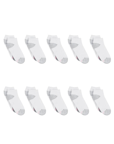 Hanes Women's Athletic Low Cut Socks, Full Sole Cushion, 10-Pairs