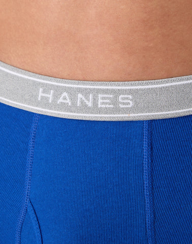 Hanes Men's Cotton Boxer Brief Underwear Super Value Pack, Assorted Solids, 10-Pack