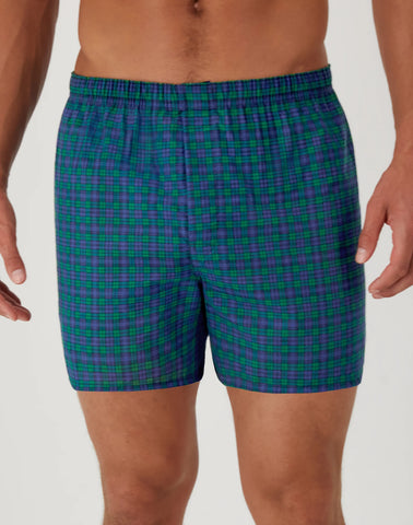 Hanes Ultimate Men's Boxer Underwear, Moisture-Wicking, Tartan Plaids, 5-Pack