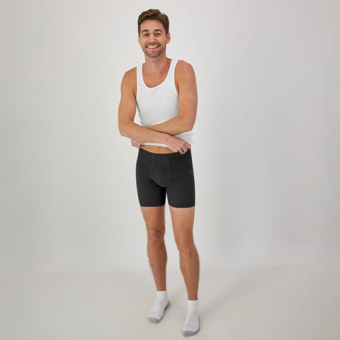 Hanes ComfortSoft Men's Cotton Boxer Brief Underwear, Moisture Wicking, 6-Pack