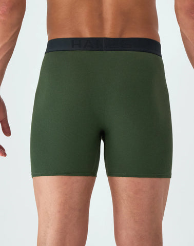 Hanes Ultimate Men’s Cotton Boxer Brief Underwear, Comfort Flex Waistband, Solids/Print, 5-Pack