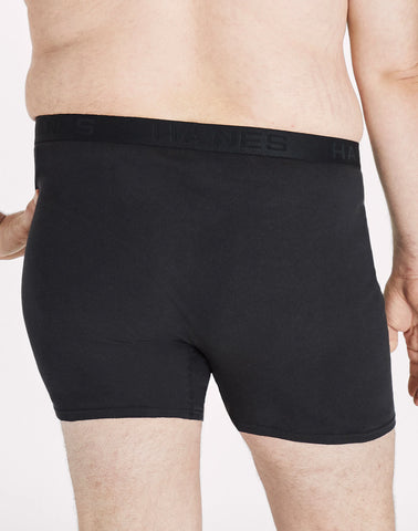 Hanes Ultimate Big Men’s Cotton Boxer Brief Underwear, 4-Pack (Big & Tall Sizes)