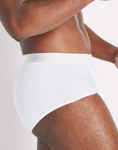 Hanes Ultimate Big Men’s White Cotton Brief Underwear, 6-Pack, (Big & Tall Sizes)