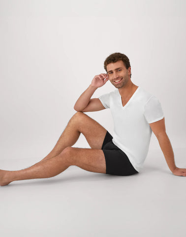 Hanes Men's Undershirt Pack, V-Neck, Moisture-Wicking Cotton with Odor Control, 6-Pack