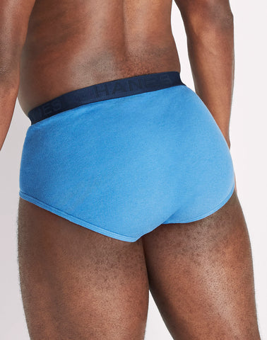 Hanes Ultimate Big Men’s Brief Underwear, Assorted Solids, 6-Pack, (Big & Tall Sizes)