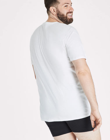 Hanes Ultimate Big Men’s White Undershirt Pack, Cotton, 4-Pack, (Big & Tall Sizes)