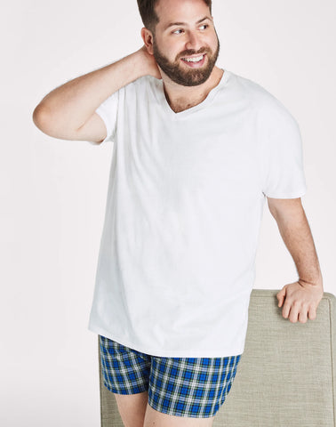 Hanes Ultimate Big Men’s V-Neck T-Shirt Pack, 4-Pack, (Big & Tall Sizes)