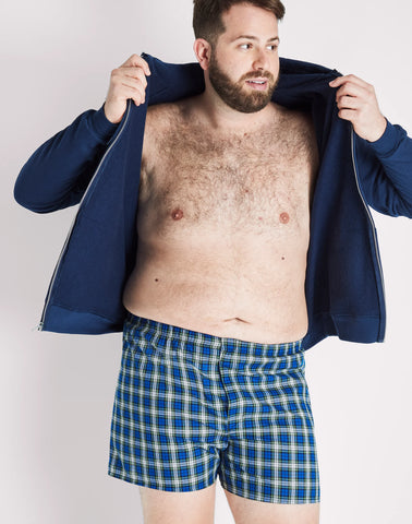 Hanes Ultimate Big Men’s Woven Boxer Underwear, Tartan Prints, 4-Pack, (Big & Tall Sizes)