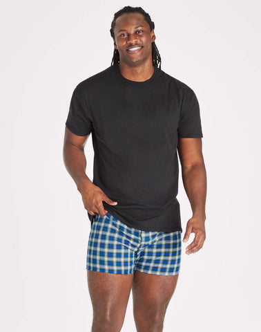 Hanes Ultimate Big Men’s Woven Boxer Underwear, Tartan Prints, 4-Pack, (Big & Tall Sizes)