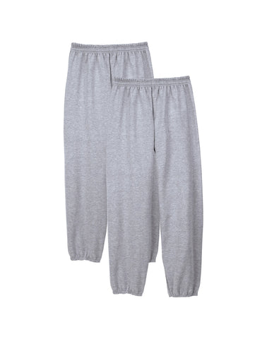 Hanes EcoSmart Men's Fleece Sweatpants, Value 2-Pack, 32