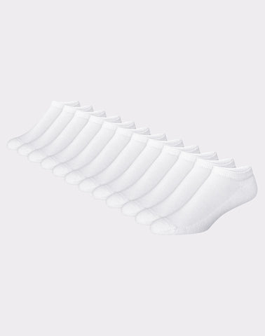 Hanes Men's Cushioned No Show Socks, X-Temp, 12-Pairs