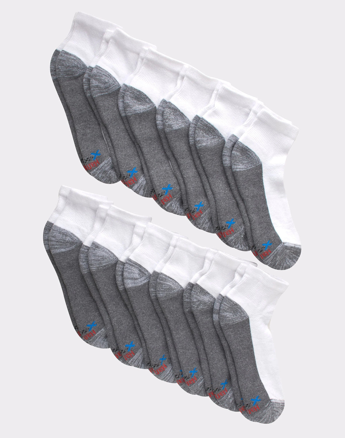 Hanes Men's X-Temp Cushioned Ankle Socks, 12-Pairs