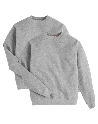 Hanes EcoSmart Men's Fleece Sweatshirt, Value 2-Pack (Big & Tall Sizes Available)