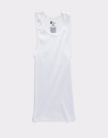 Hanes ComfortSoft Boys' Cotton Tank, White, 3-Pack