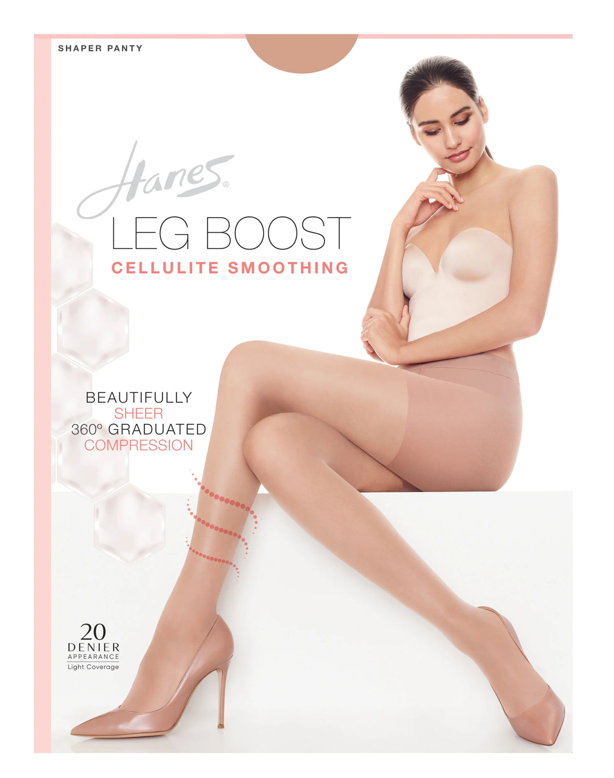 Hanes Leg Boost Cellulite Smoothing Pantyhose