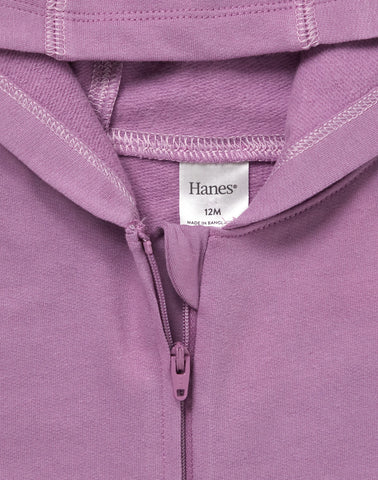 Hanes Pure Comfort Baby Lightweight French Terry Full-Zip Hoodie, Organic Cotton, Boys & Girls