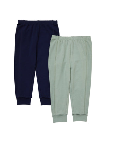 Hanes Pure Comfort Baby French Terry Joggers, Organic Cotton, Boys & Girls, 2-Pack