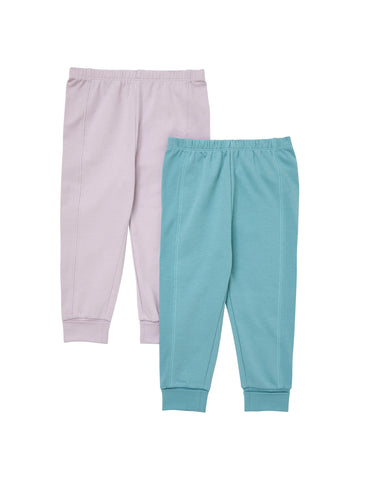 Hanes Pure Comfort Baby French Terry Joggers, Organic Cotton, Boys & Girls, 2-Pack