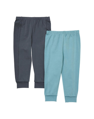 Hanes Pure Comfort Baby French Terry Joggers, Organic Cotton, Boys & Girls, 2-Pack