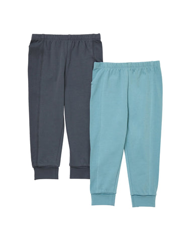 Hanes Pure Comfort Baby French Terry Joggers, Organic Cotton, Boys & Girls, 2-Pack