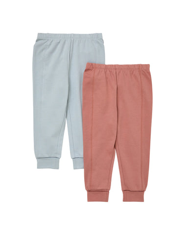 Hanes Pure Comfort Baby French Terry Joggers, Organic Cotton, Boys & Girls, 2-Pack