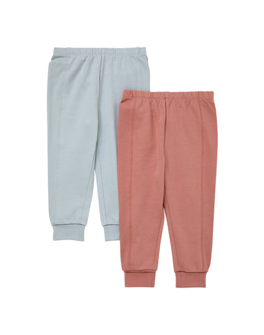 Hanes Pure Comfort Baby French Terry Joggers, Organic Cotton, Boys & Girls, 2-Pack