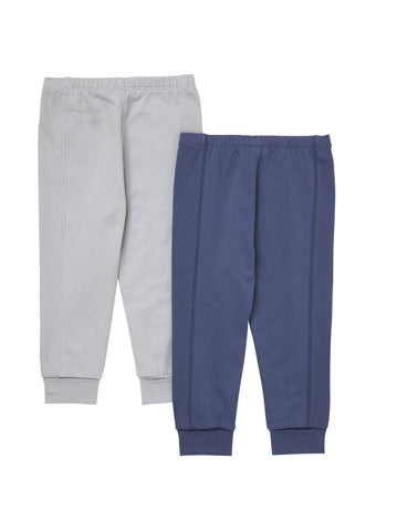 Hanes Pure Comfort Baby French Terry Joggers, Organic Cotton, Boys & Girls, 2-Pack