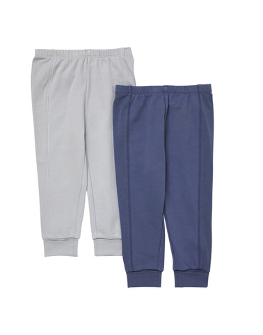 Hanes Pure Comfort Baby French Terry Joggers, Organic Cotton, Boys & Girls, 2-Pack