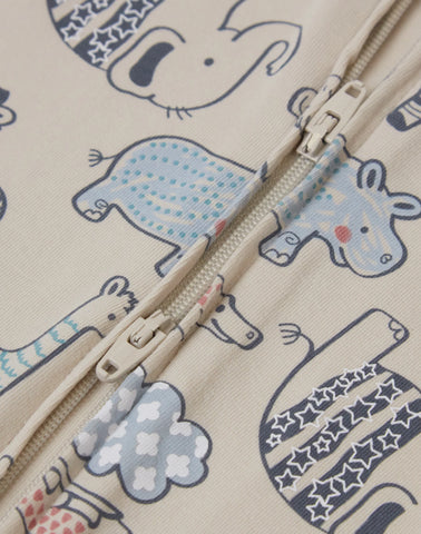 Hanes Pure Comfort Baby Long Sleeve Footless Sleep N' Play, Organic Cotton, Boys & Girls