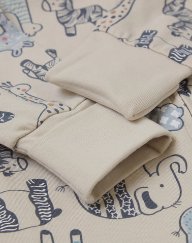 Hanes Pure Comfort Baby Long Sleeve Footless Sleep N' Play, Organic Cotton, Boys & Girls