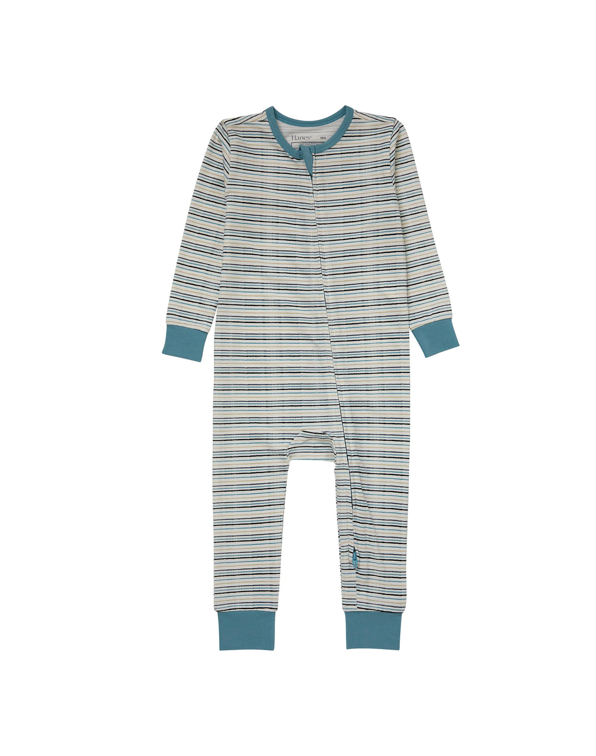 Hanes Pure Comfort Baby Long Sleeve Footless Sleep N' Play, Organic Cotton, Boys & Girls