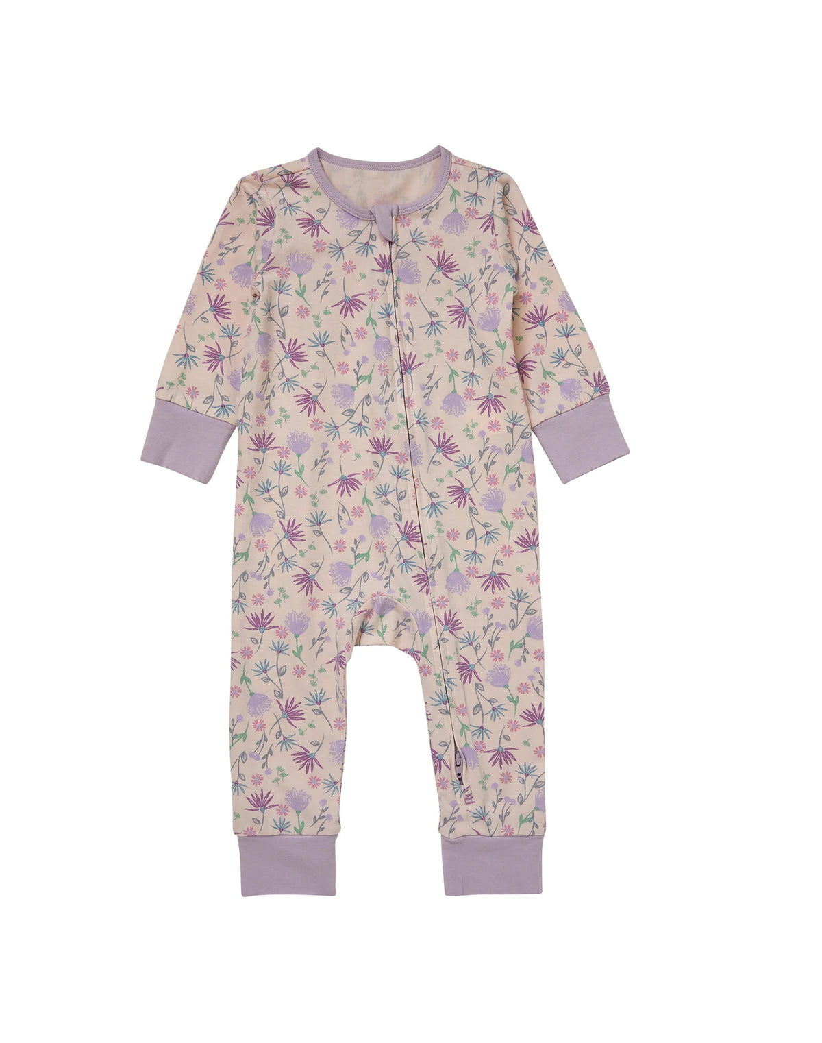 Hanes Pure Comfort Baby Long Sleeve Footless Sleep N' Play, Organic Cotton, Boys & Girls