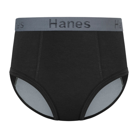 Hanes Confident Nights Boys' Brief, 3-Pack, Lined Boys' Nighttime Underwear, Comfortable Overnight Underwear for Boys