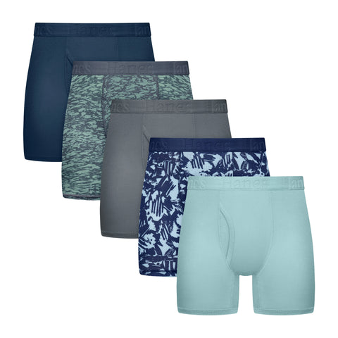 Hanes Originals Boys' SuperSoft Boxer Brief Underwear, Assorted, 5-Pack
