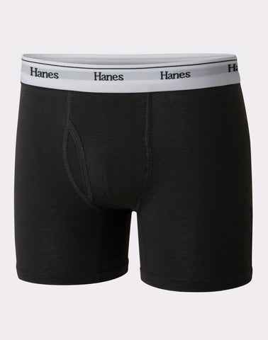 Hanes Originals Boys' Boxer Brief Underwear, Orange & Assorted, 5-Pack