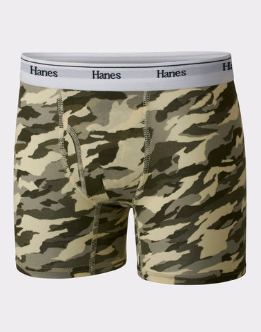 Hanes Originals Boys' Boxer Brief Underwear, Camo & Assorted, 5-Pack
