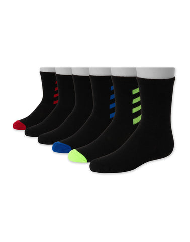 Hanes Performance Boys' X-Temp®Crew  6-Pack