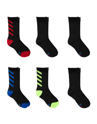 Hanes Performance Boys' X-Temp®Crew  6-Pack